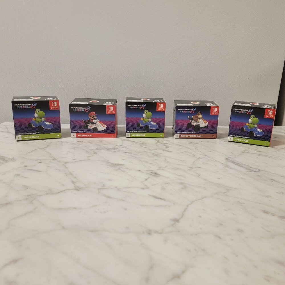 2024 Mario Kart Deluxe 8 Nintendo Switch McDonalds Happy Meals Collectables.